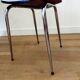 White and blue formica chair