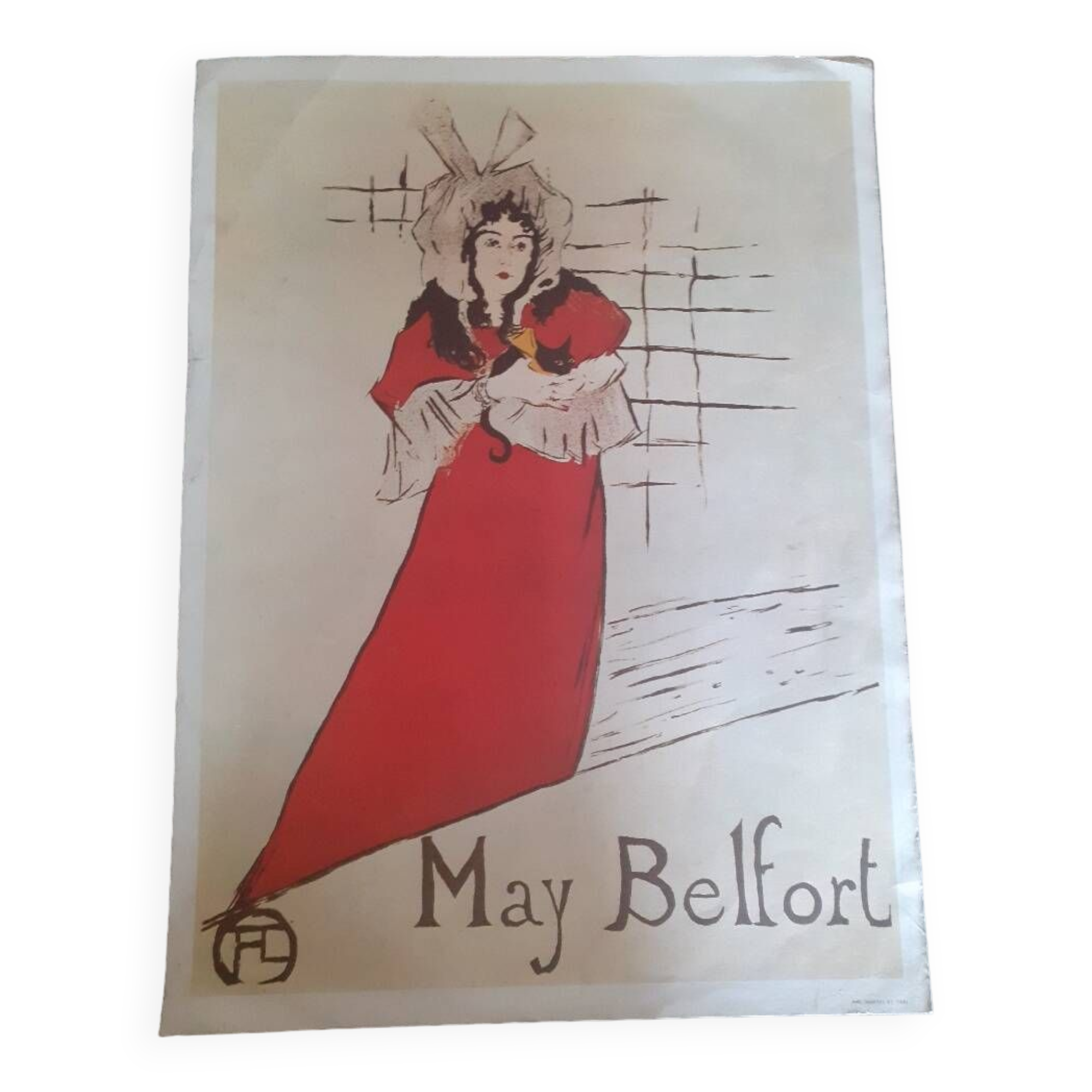 Poster of May Belfort by Toulouse Lautrec