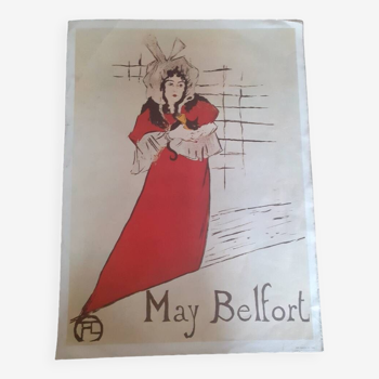 Affiche de May Belfort par Toulouse Lautrec