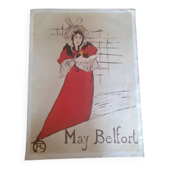 Affiche de May Belfort par Toulouse Lautrec