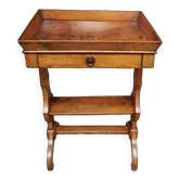 Walnut “empty pocket” table