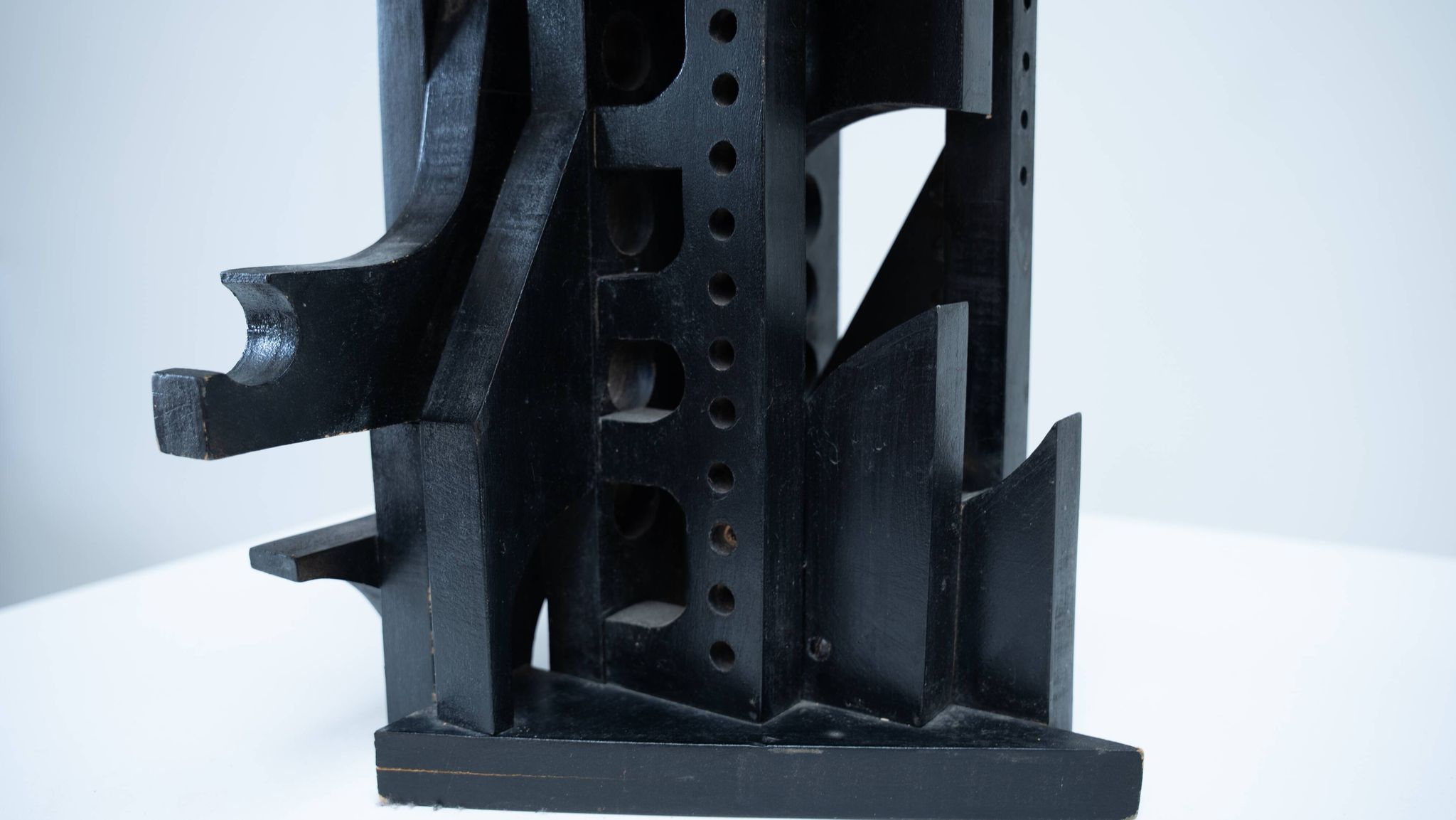 Abstract Italian wooden sculpture