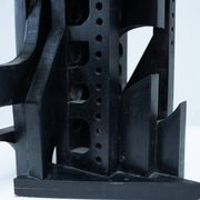Abstract Italian wooden sculpture