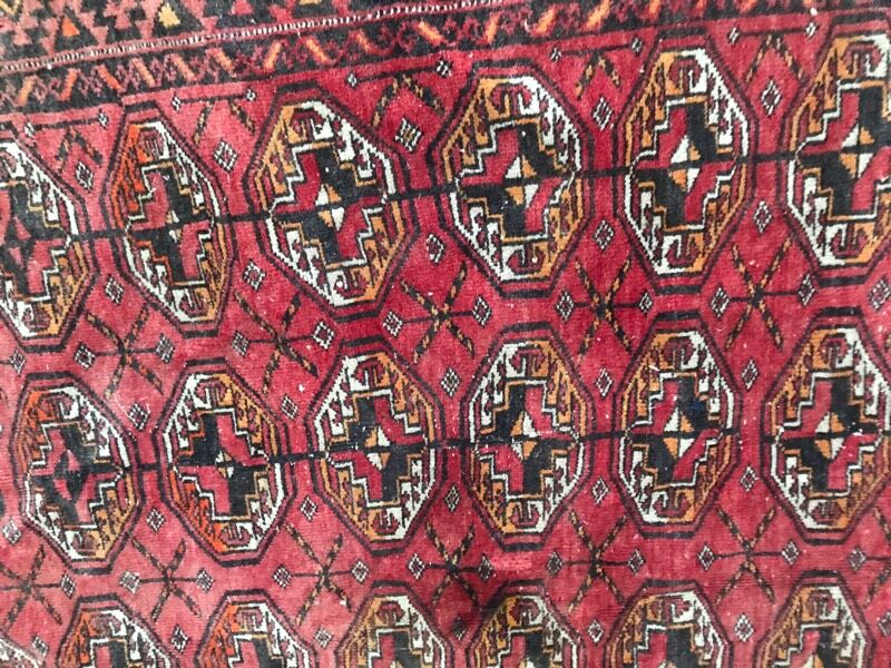 Handmade Afghan Turkmen rug 98x178 cm