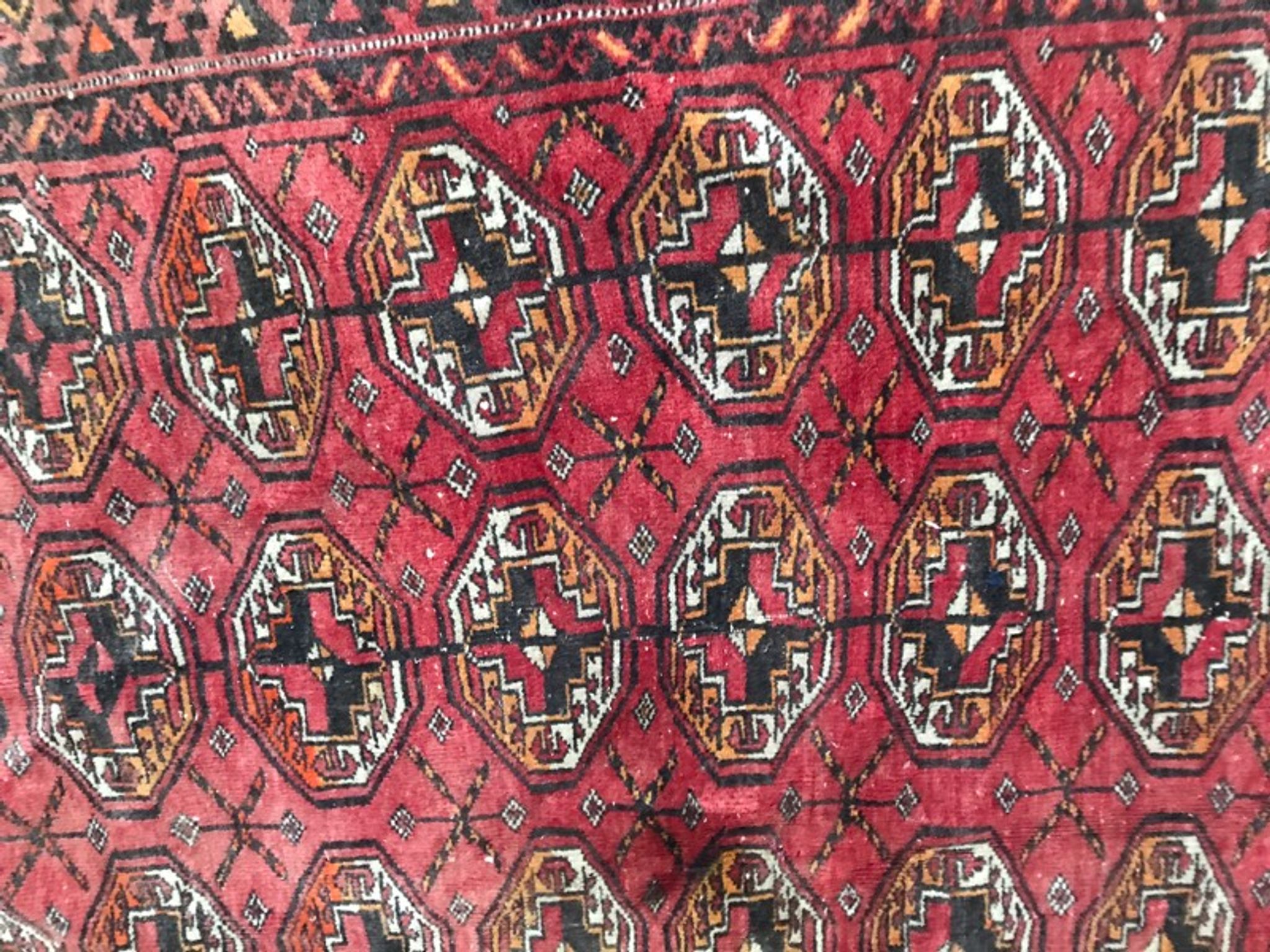 Handmade Afghan Turkmen rug 98x178 cm