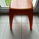 Vintage orange Flair stool from the 70s