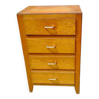 Vintage oak chiffonier 4 drawers