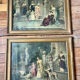 Antique print of the nineteenth century gilded frame
