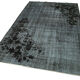 Handmade contemporary oriental 1980s 162 cm x 262 cm black carpet