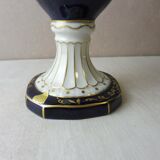 Vase amphore décor fleurs bleues Royal Dux, Czechoslovakia Bohemia