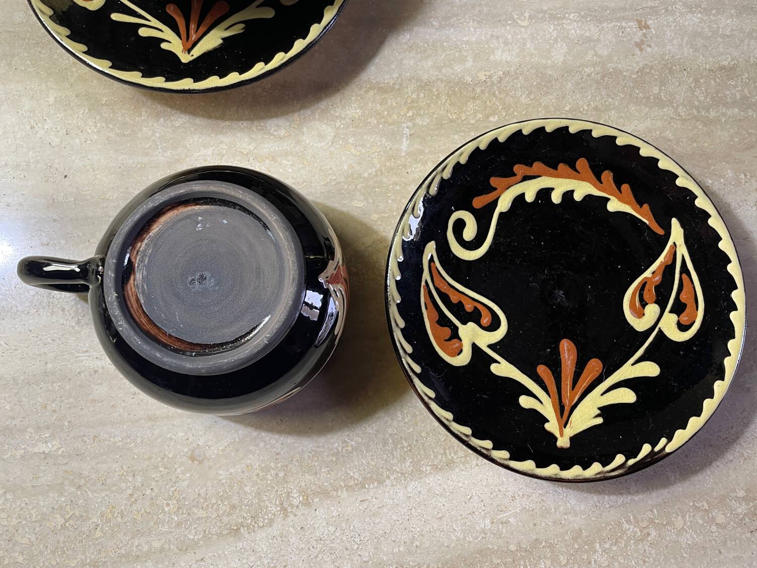 Alsatian ceramic lunch set