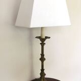 High brass table lamp