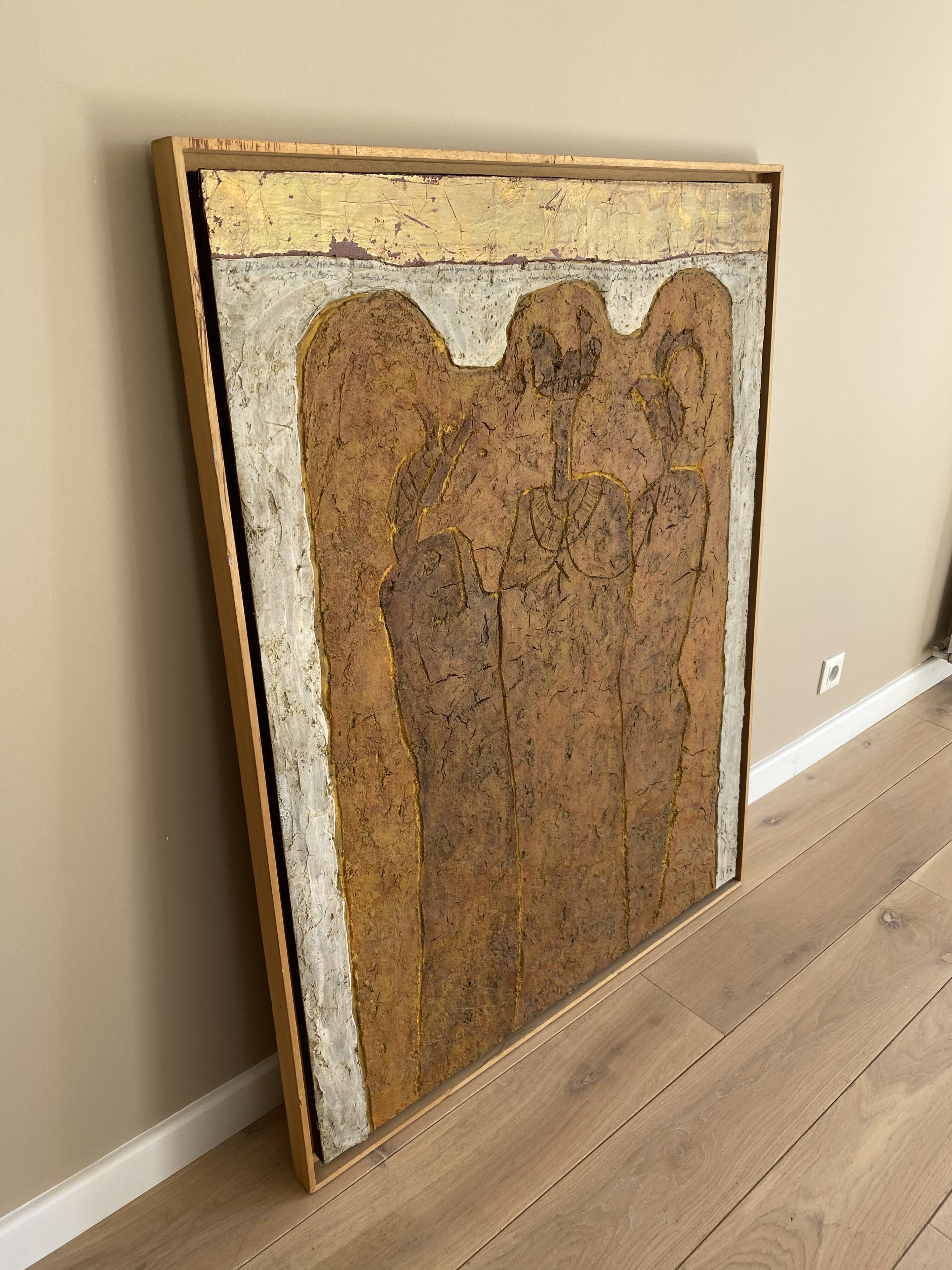 Painting "Two Good Sisters" by Baudelaire by Anne Marries GAIGNON
