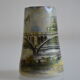 miniature vase with painted decoration from the city of Huy in Belgium