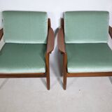 Mid-Century Design Teak Lounge Chairs from Denmark, Set of 2, 1960s