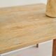 Table - bureau internat bois brut ancien pieds compas