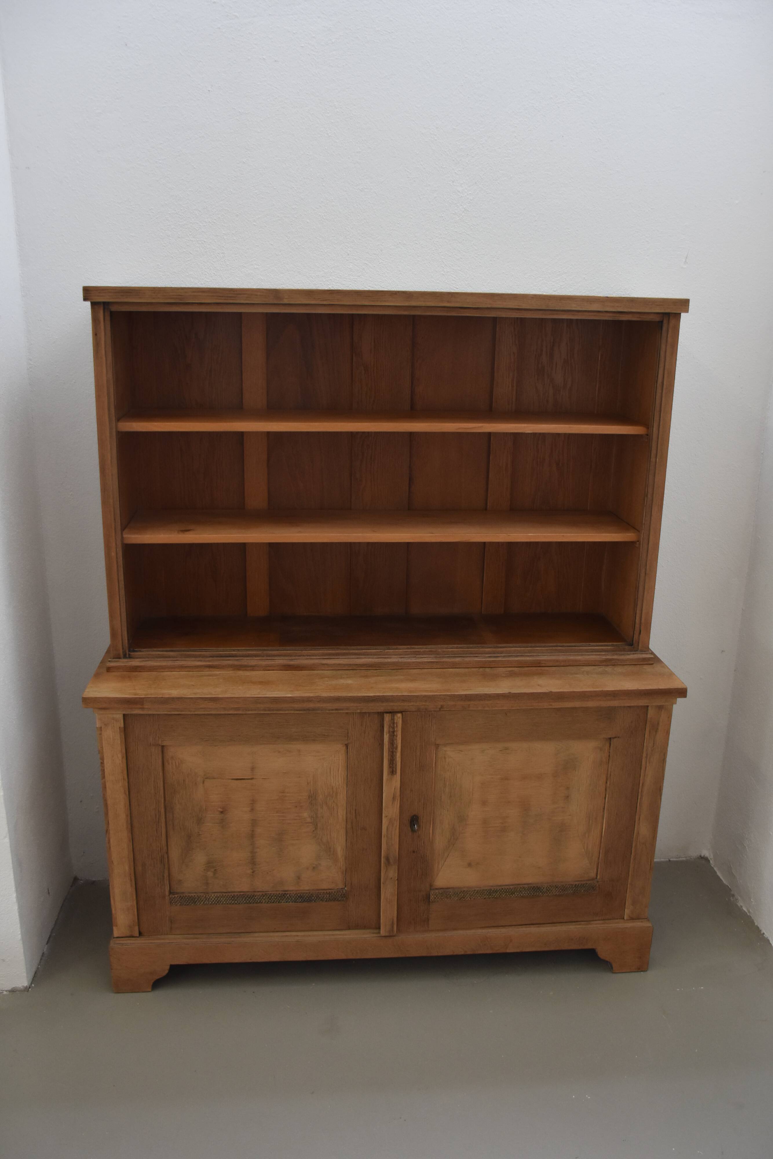 Vintage Oak Cabinet Showcase
