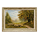 Oil on canvas depicting a flock of sheep.