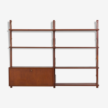 Poul Cadovius wall unit with a secretarie or a bar cabinet, Denmark 1960s
