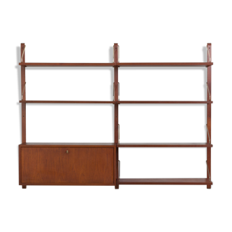 Poul Cadovius wall unit with a secretarie or a bar cabinet, Denmark 1960s