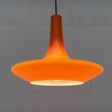 Mid-century glass tulip pendant by Peill & Putzler, 1960s