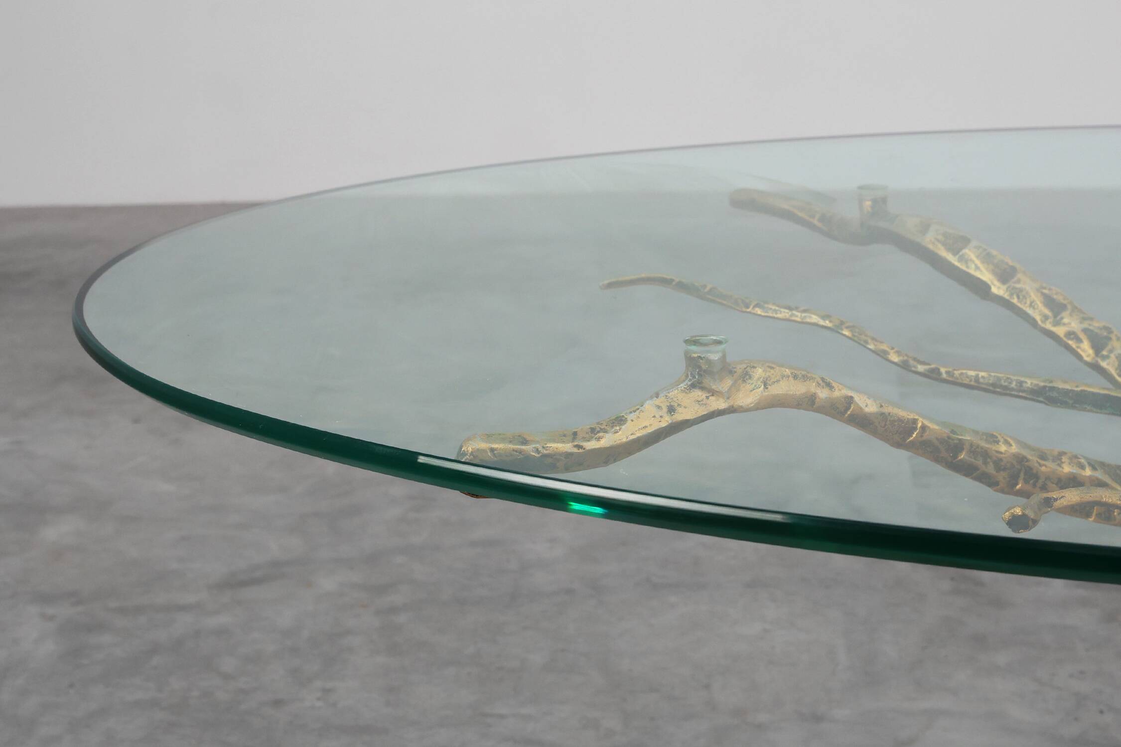 Mid-century forged metal coffee table by Salvino Marsura, Italy 1960s