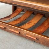 Table basse brutaliste, design hollandais, années 1970