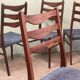 6 Scandinavian chairs in rosewood