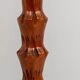 Palm floor lamp carved hand in wood and skin 1970s