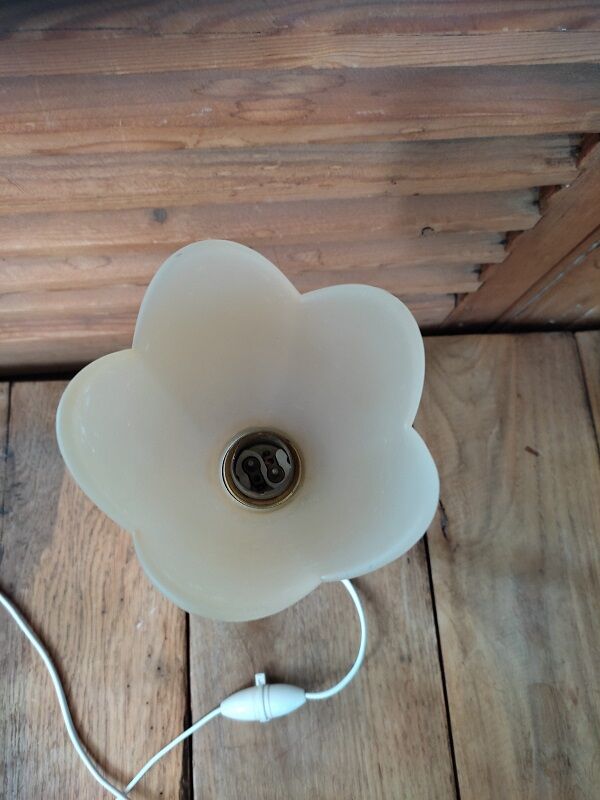 Art deco lamp living room bronze tulip glass paste orange dp 1122201