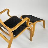 2“Albert” Louge Chairs & 1 Ottoman by Finn Østergaard for Skippers Møbler,