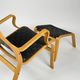 2“Albert” Louge Chairs & 1 Ottoman by Finn Østergaard for Skippers Møbler,