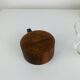 4 tasses en teck et verre style scandinave par Schott Mainz Jena Glas, 60's
