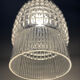 Set of 3 Refurbished Textured Glass Pendant Lights 1970s – Mid-Century