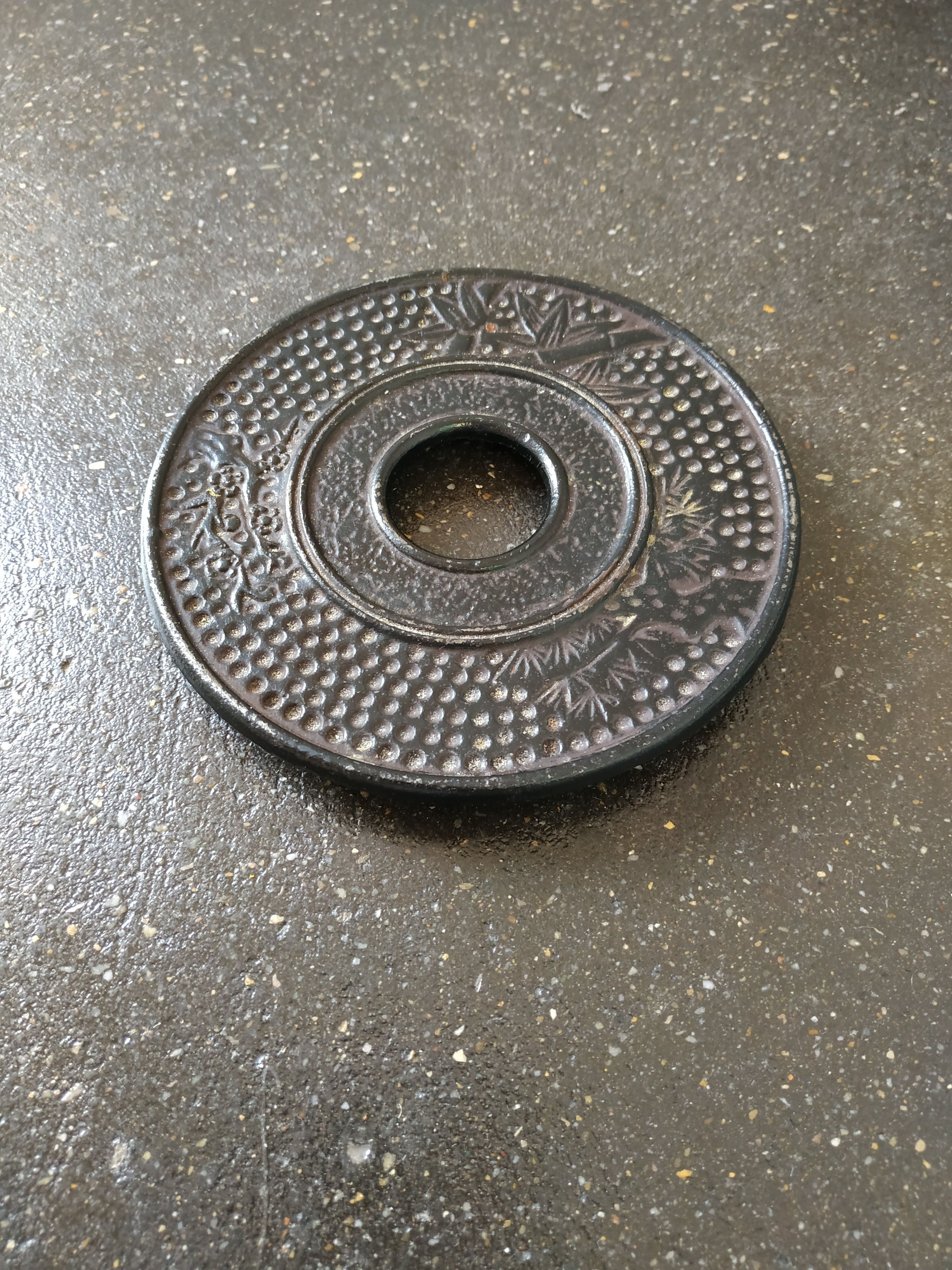 Cast iron underside