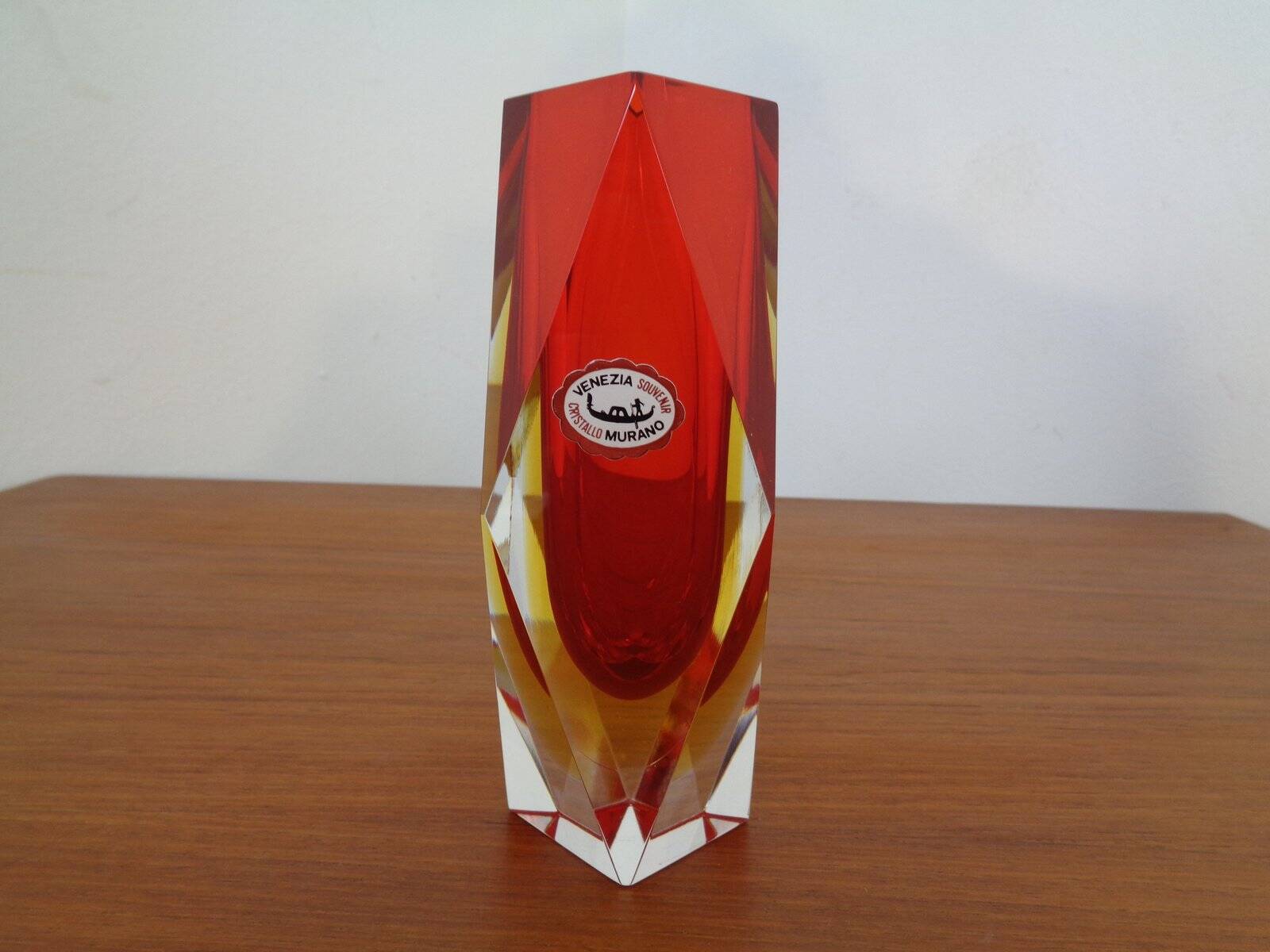 Vintage Italian Murano Glass Vase, 1960s