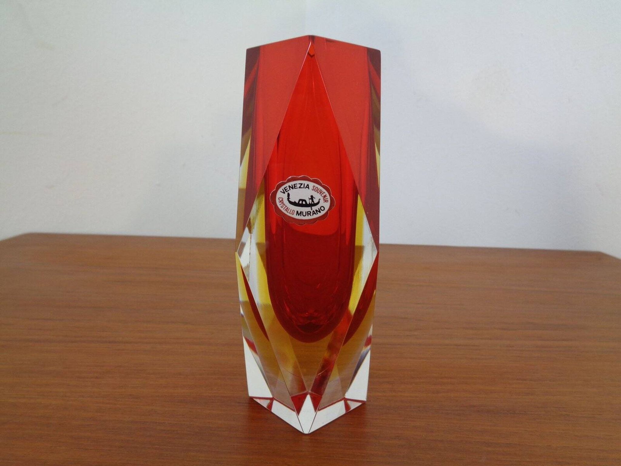 Vintage Italian Murano Glass Vase, 1960s