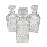 Vintage carafes chiseled glass