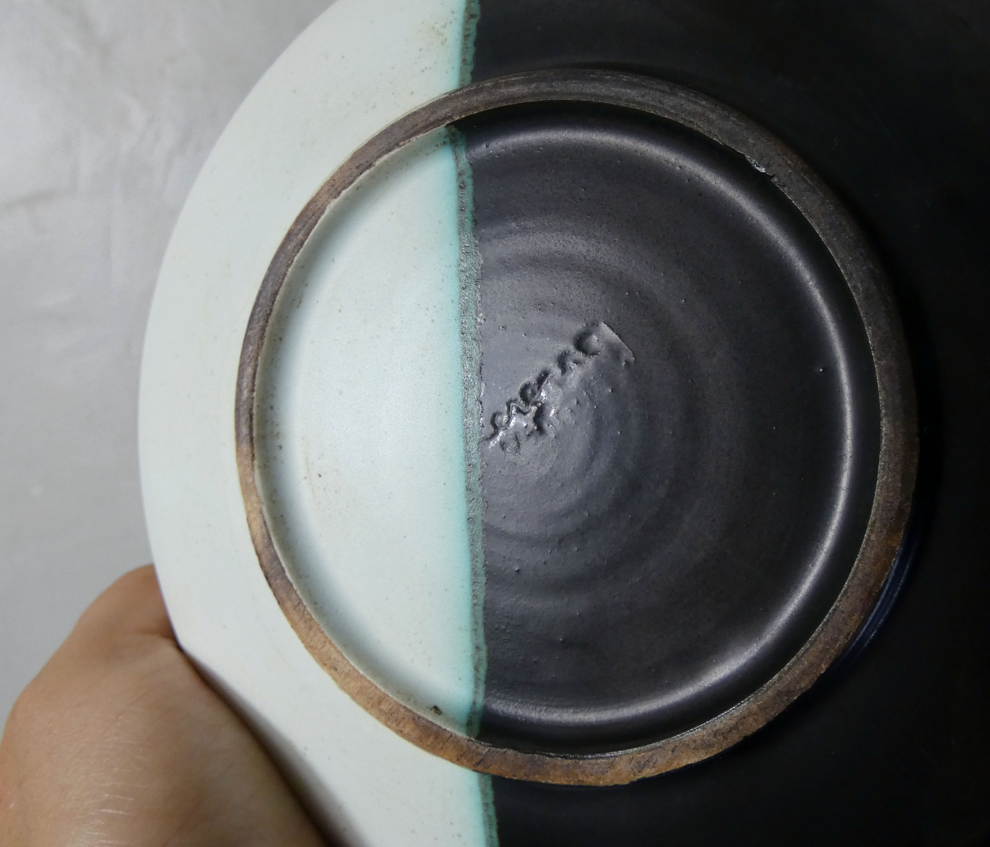 3 Vallauris ceramic plates signed Cerenne