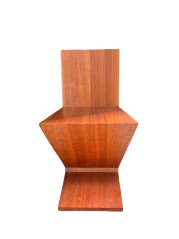 Chaise Zig Zag conçue par G. Rietveld, fabriquée par Cassina, années 1990