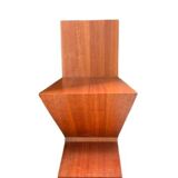Chaise Zig Zag conçue par G. Rietveld, fabriquée par Cassina, années 1990