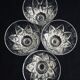 4 crystal red wine glasses from saint-louis camargue model