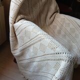 Antique crochet bedspread