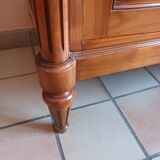 Louis XVI style cherry wood 3-door sideboard
