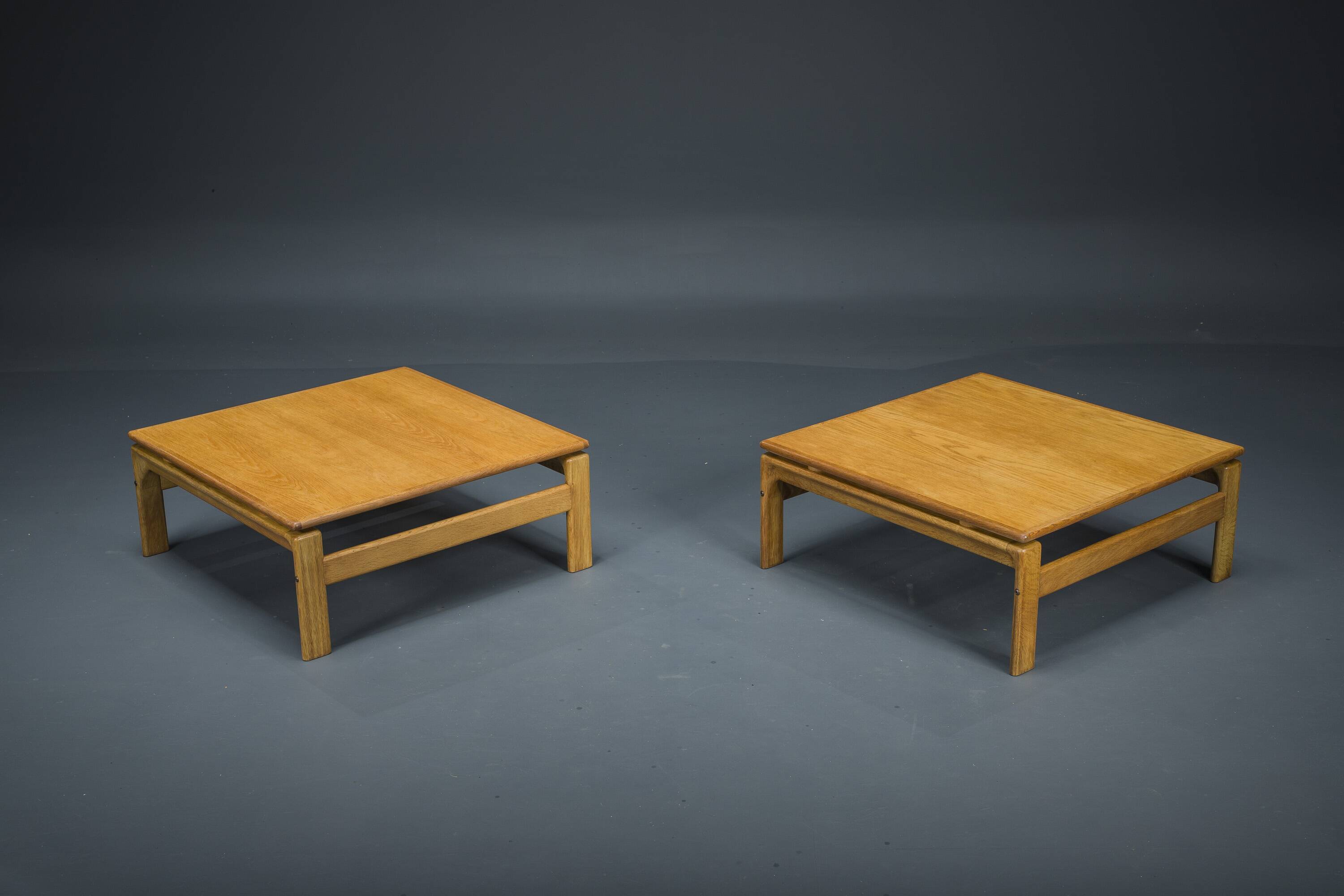 Danish Oak Coffee Tables from Komfort, 1960s, Set of 2