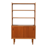Scandinavian teak bookcase with cabinet, 1960s