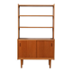 Scandinavian teak bookcase with cabinet, 1960s
