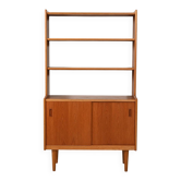 Scandinavian teak bookcase with cabinet, 1960s