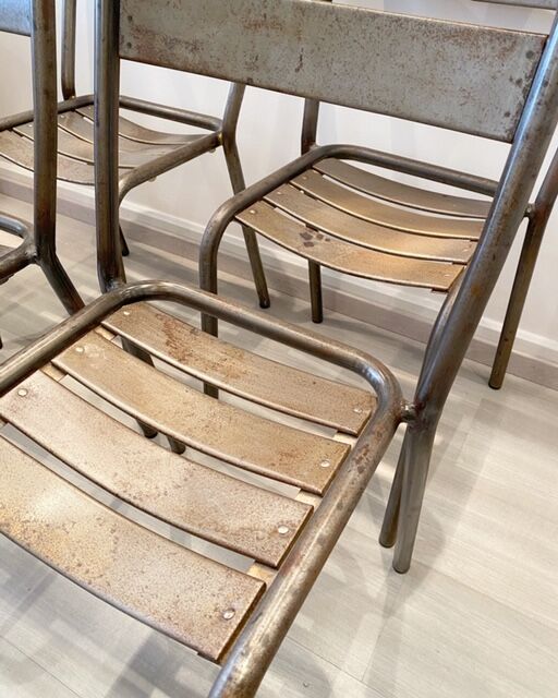 Lot de chaises Tolix T1 Selency