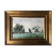 Watercolor signed Victor Henry (1855-1942) "The field of the village" with frame